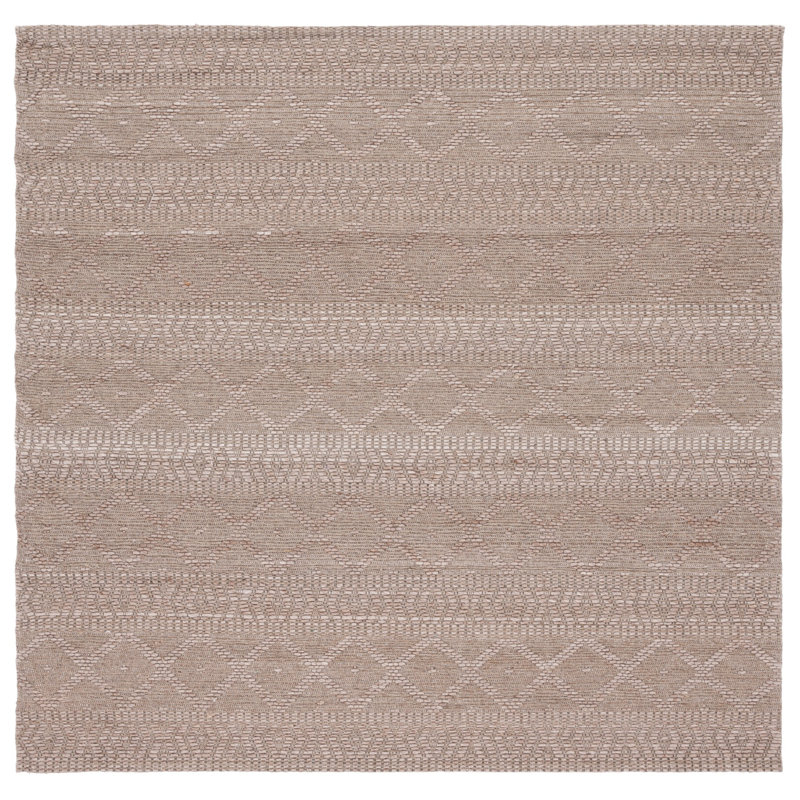 Bouwhuis Flatweave Geometric Indoor Rug, Square 6'
