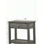 Table de chevet 1 tiroir rustique gris