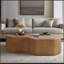 Table basse cannelée