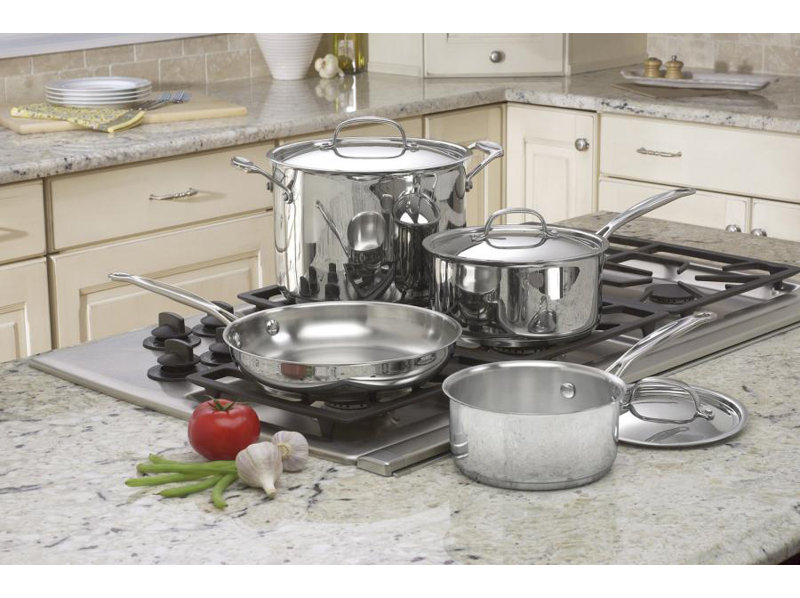 Cuisinart Chef's Classic 7 Piece Stainless Steel Cookware Set
