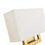 Abat-jour mural rectangulaire en tissu 2 lumières