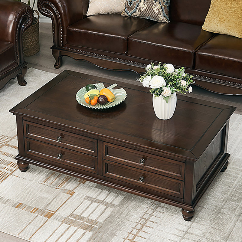 Table basse American Vintage, H 19,7 po x L 55,1 po x l 27,6 po