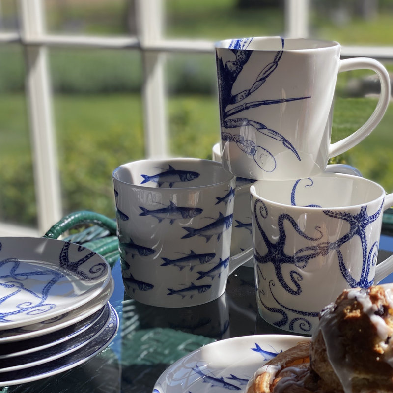 Starfish Handmade Porcelain Coffee Mug