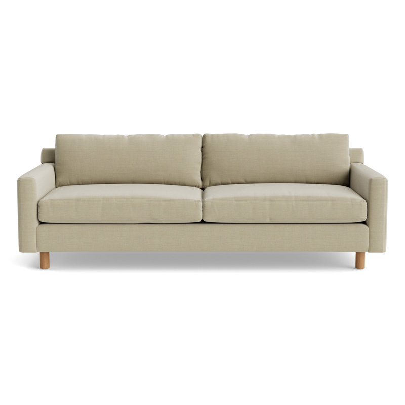 Hunter No Welt 90 Sofa, Performance Linen - Flax, Natural