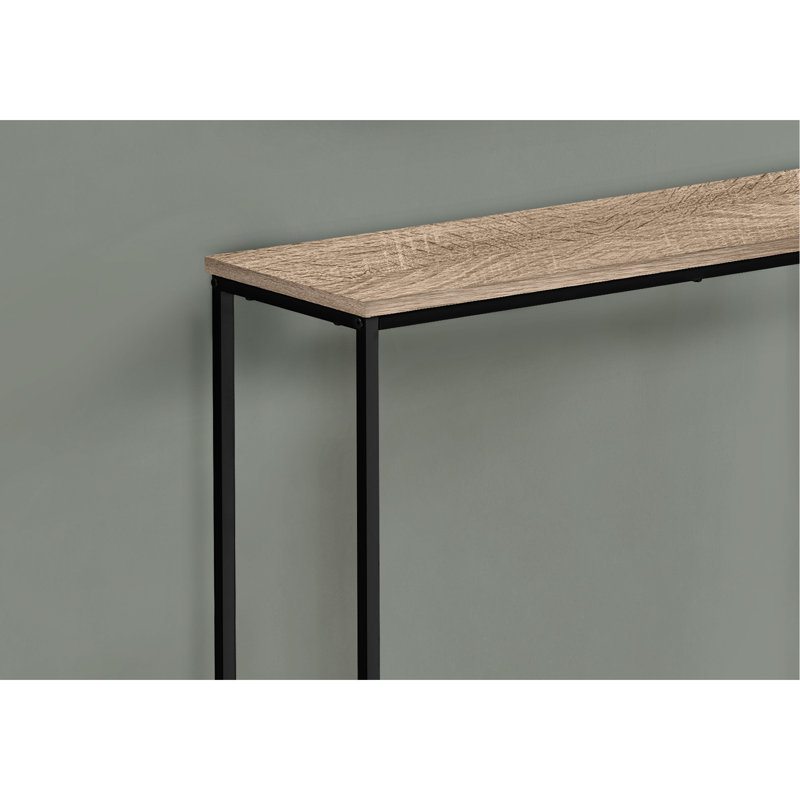 Console pour bureau en stratifié taupe