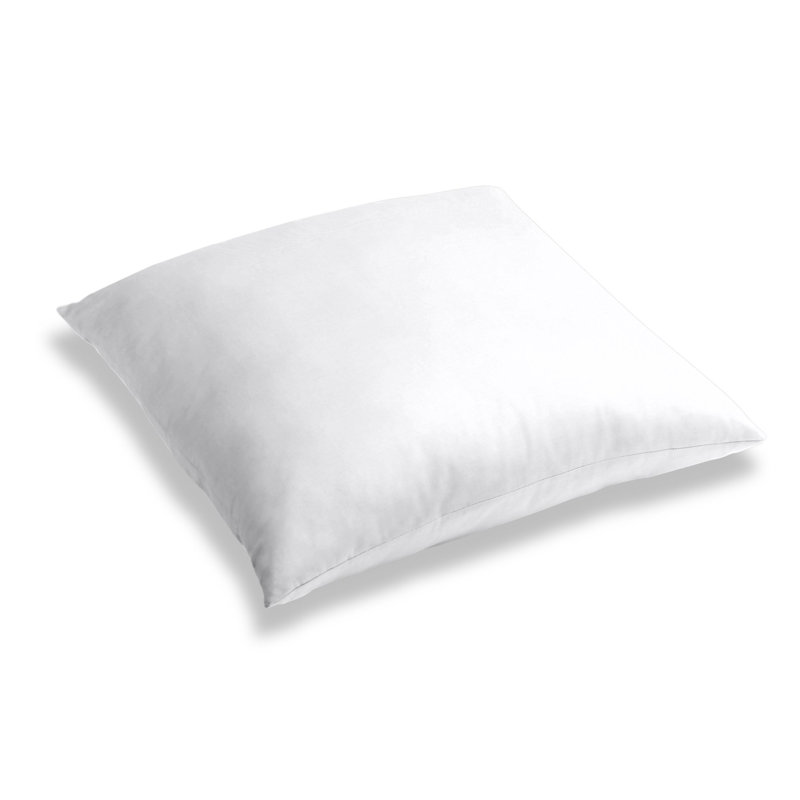 Lush Square Pillow Cover & Insert, Optic White