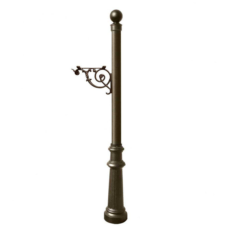 Poteau décoratif intérieur h 61 po Lewiston Mailbox, Bronze
