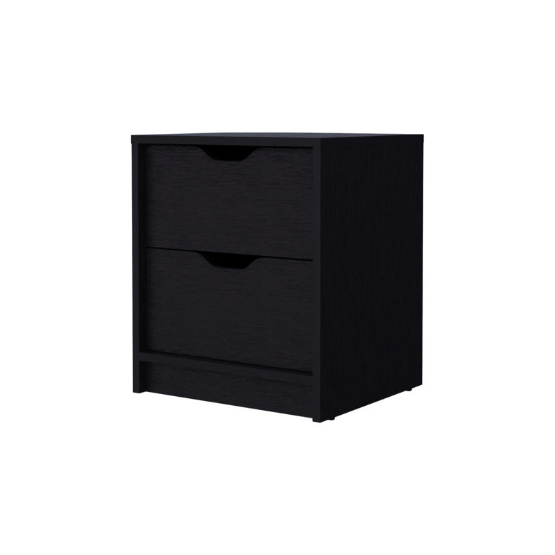 White Bedroom Nightstand With 2 Drawers - Functional & Aesthetic Appeal 2 In Enhances Space Utilization, White