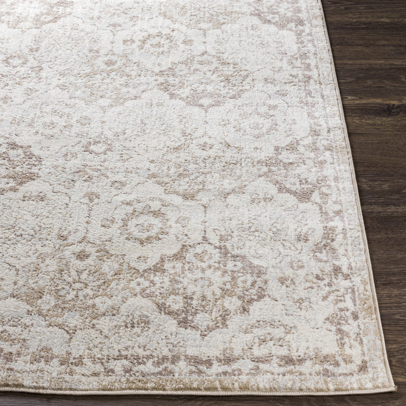 Avants Flatweave Camel/Cream Rug, Rectangle 6'7" x 9'