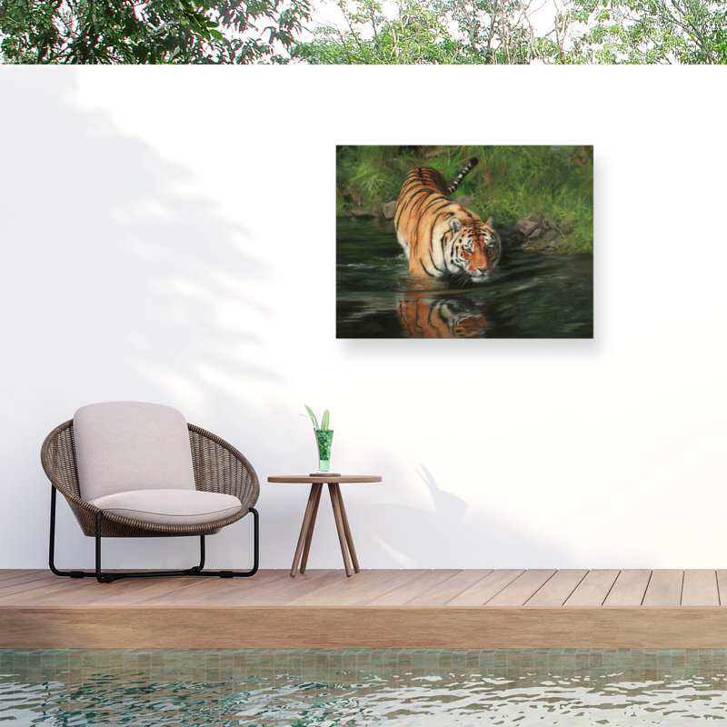 Toile d'extérieur David «Stribble Tiger», H 24 po x l 32 po