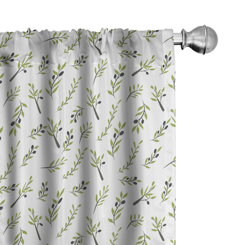 Botany Semi-Sheer Rod Pocket Sliding Panel, 28" x 95"