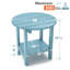 Table de bout ronde d'extérieur en plastique / résine Adirondack-114773184