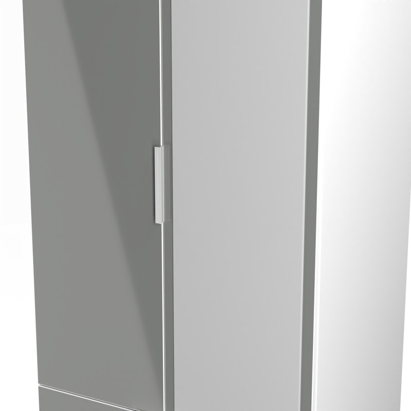 Biernat Manufactured Wood Wardrobe, White Matt