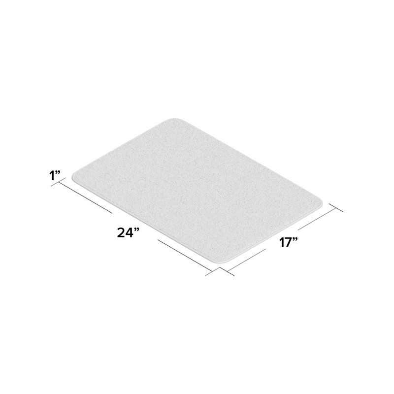 Steph Luxury Ultra Soft and Absorbent Memory Foam Bath Rug Set with Non-Slip Backing, Small: 17"W x 24"L, Gray