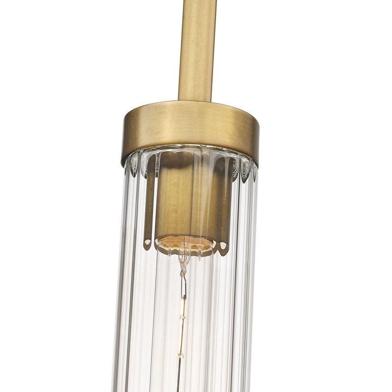 Mortola 1 - Light Single Pendant, Rubbed Brass