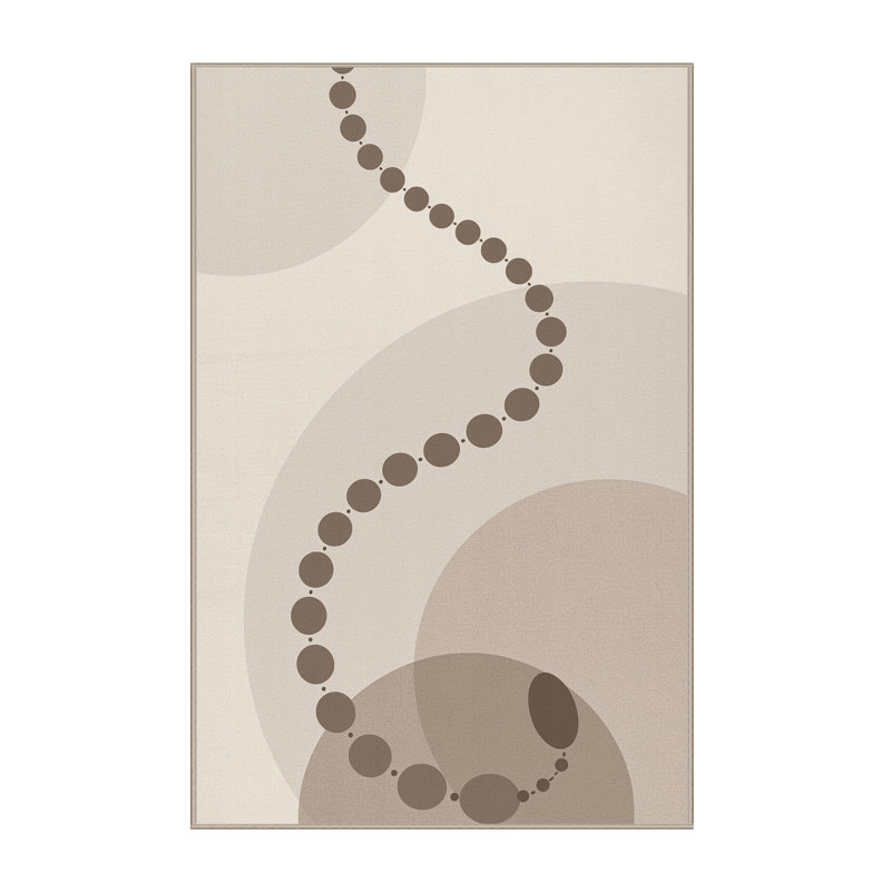 Tapis beige moelleux moelleux et minimaliste Edgemont, 2x3