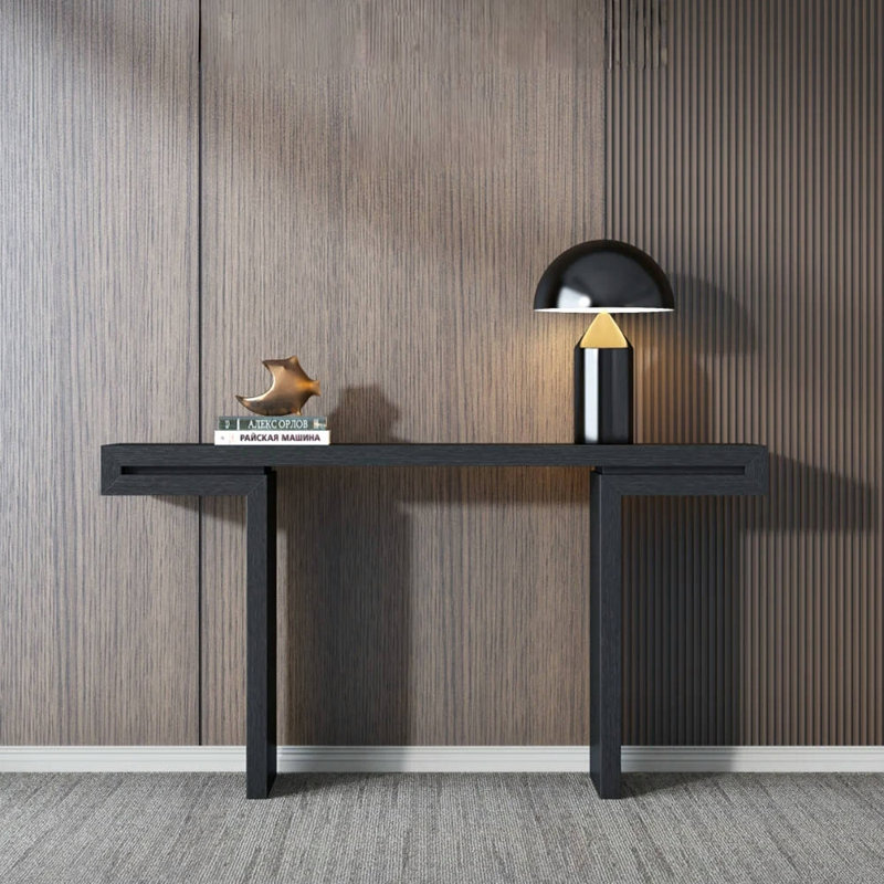 Modern simple black console table