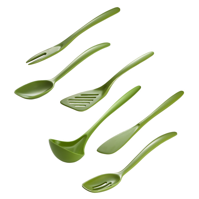 Hutzler 6 Utensil Set, Green
