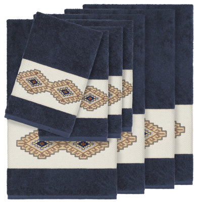 Gianna Embellished 8 Piece Towel Set