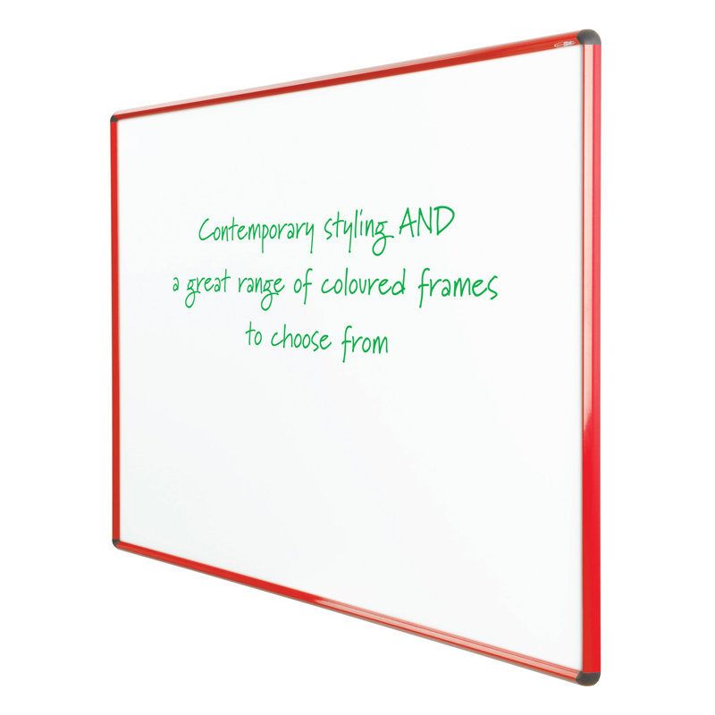 Magnetic Whiteboard, 120cm H x 240cm W, Red