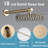 10 Inches Wall Mounted Shower With High Pressure Rain Shower Head And 5Function Handheld Shower Head-126618646
