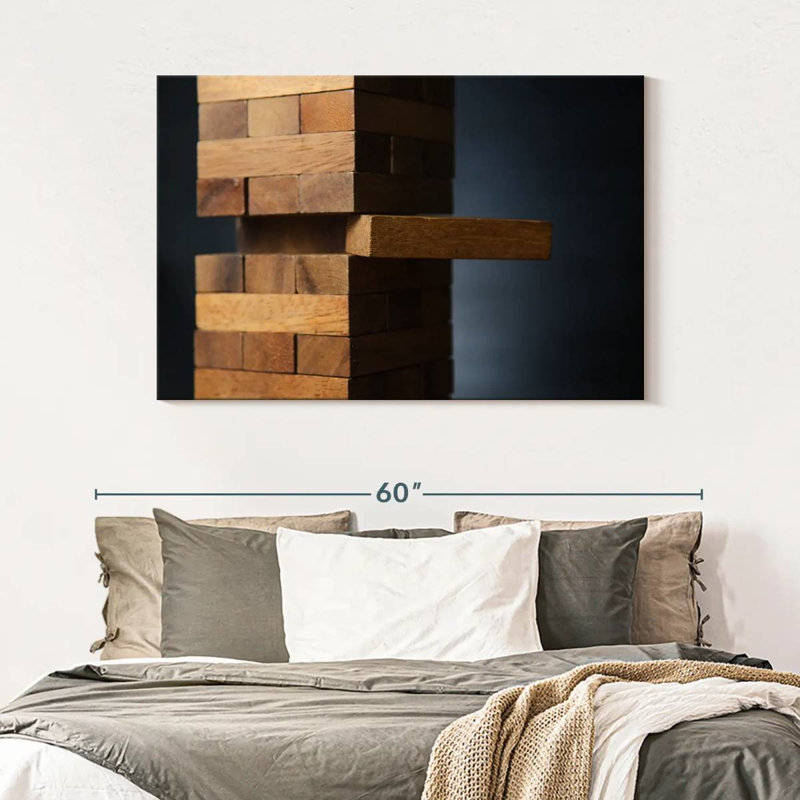 Senne Jenga Game, 32" H x 48" W