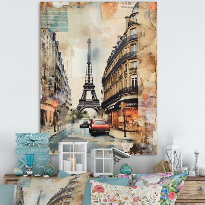 Collage rétro Paris Nostalgia I
