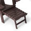 Chaise Adirondack d'extérieur réglable et pliante avec porte-gobelet et repose-pieds dissimulé-1803399242