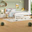 Lit escamotable peu encombrant, bois de pin, style moderne pour le bureau à domicile