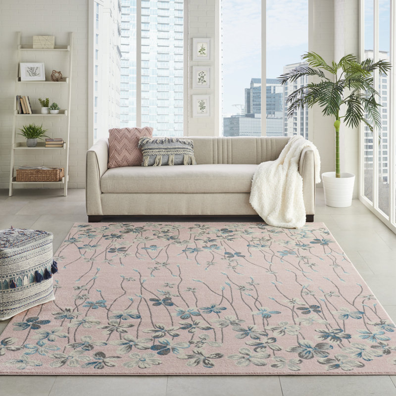 Floral Indoor Rug, Rectangle 8'10" x 11'10"