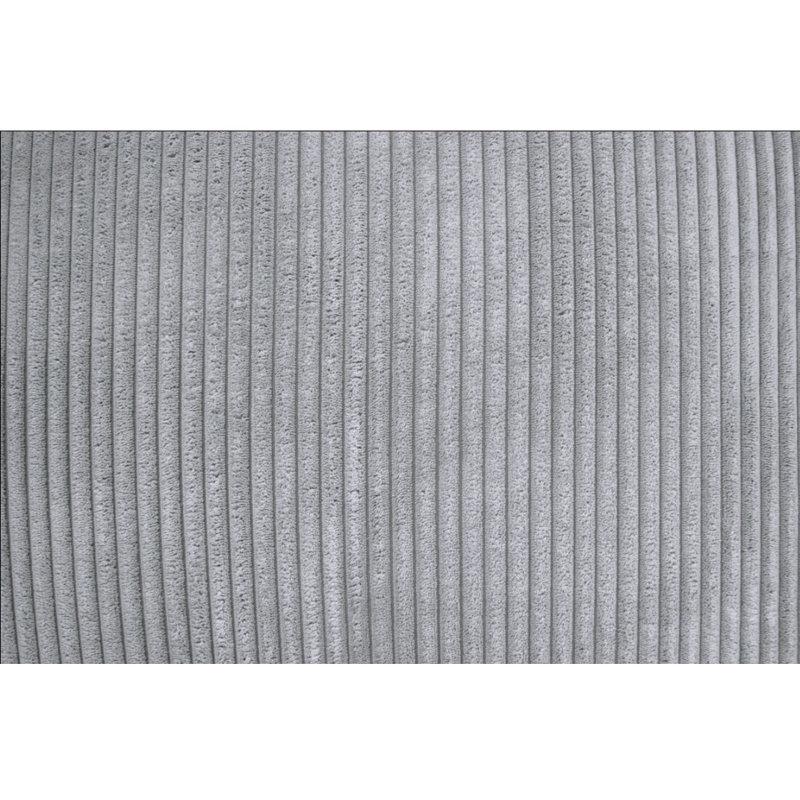 Canapé modulaire 6 pièces Ashvik, Velours côtelé gris pâle