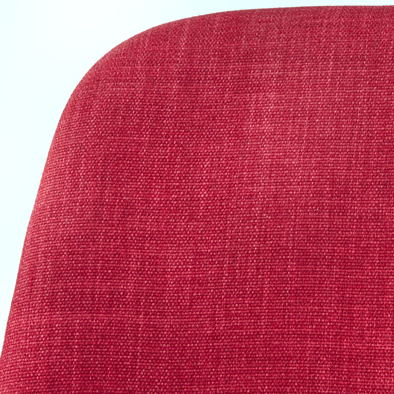 Chaise d'appoint rembourrée grise Tallapoosa, Rouge