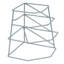 4 Tier Corner Plate Rack For Kitchen Cupboard – Heavy Duty Space-Saving Dish Rack Shelf Stand | Compact Storage Organiser For Plates, Bowls & Dishes (Grey)
