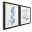 Antique Botanical in Blue III - Ensemble de 2 reproductions d'art sur papier encadrées-1707229776-1707229782