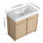 36'' Single Bathroom Vanity With Resin Sink-1589511124