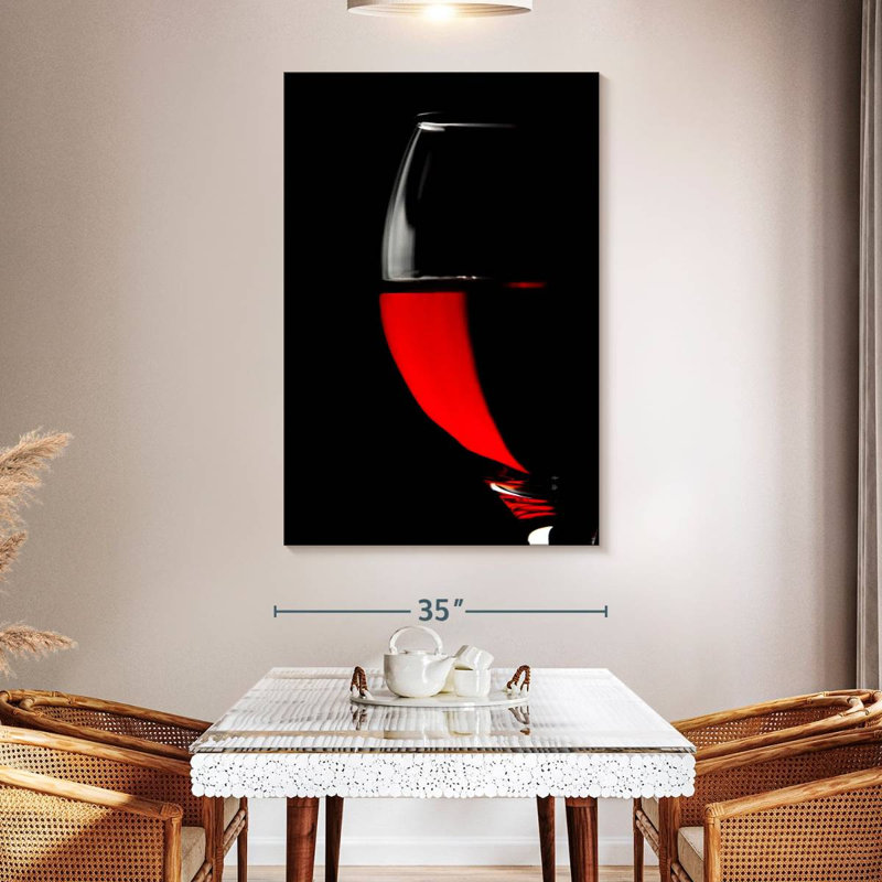 Yarlin Half Red Wine, 51" H x 34" W