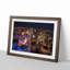 Aerial View of the Las Vegas Strip in Abstract - Picture Frame Graphic Art Print on MDF-55683044-55683042