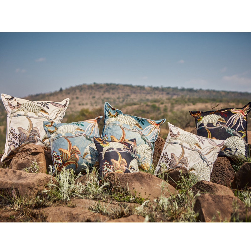 Ardmore Pillow, Blue, 16" x 16"