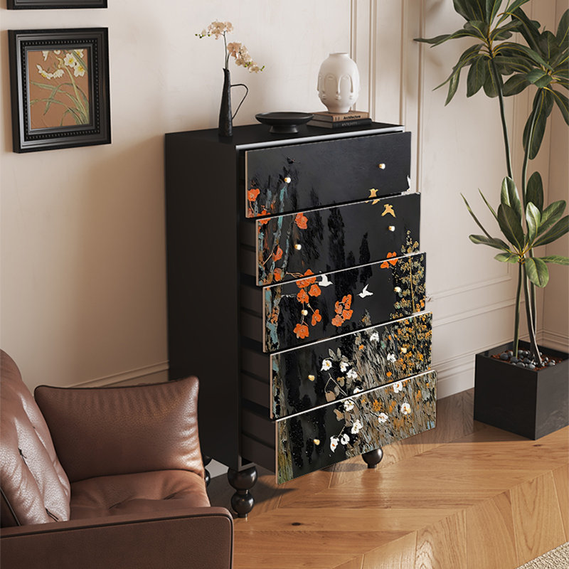 Armoire de rangement élégante en noyer