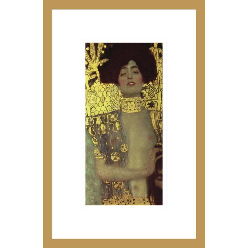 Judith par Gustav Klimt, impression giclée encadrée, H 16,75 po x l 10,97 po