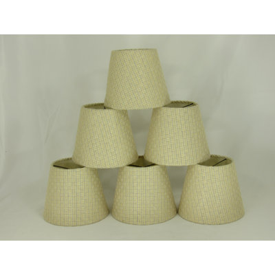 5'' H Cotton Empire Candelabra Shade