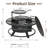 Wood Burning Fire Pit Table with Grill-1706483370