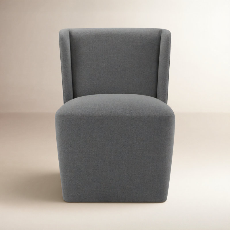 Ardeth Upholstered Side Chair, Effie Smoke Performance Linen