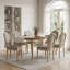 Chaises d'appoint de salle à manger en bois massif Mid-Century à dossier Louis II de 20 po Amando-763825496