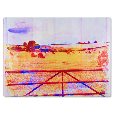 Hay Bale Glass Chopping Board