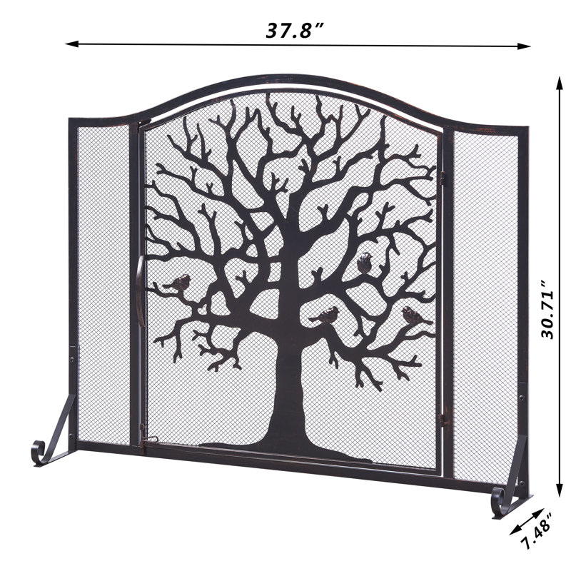 Isenhour 1 Panel Iron Fireplace Screen