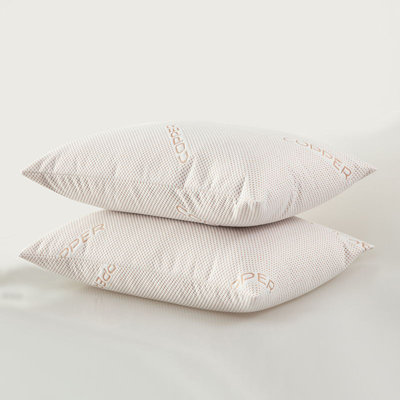 Ensemble de 2 coussins de protection imperméables infusés au cuivre Bibb Home
