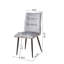 Ensemble de chaises de salle à manger en velours 2 pièces Modern
