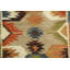 Tapis 100% laine tissé à la main à motif oriental tribal multicolore Southwestern