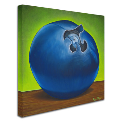 Sarnia 'Blueberry Pi' Print on Wrapped Canvas